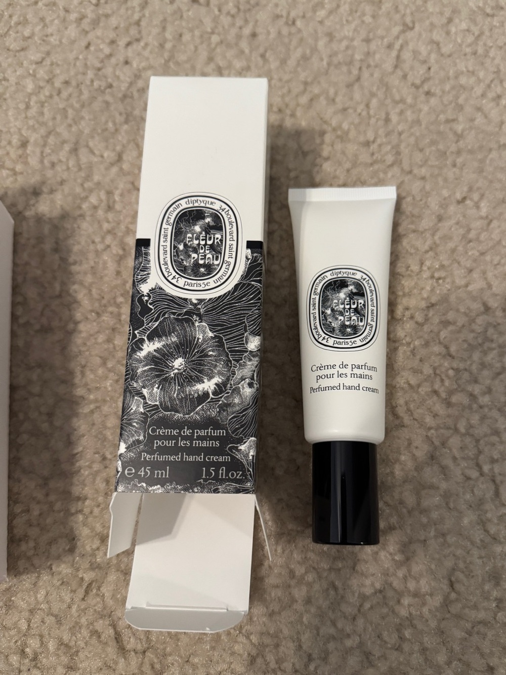 Diptyque Fleur de Peau Perfumed Hand Cream 45ml 1.5 oz New in Box